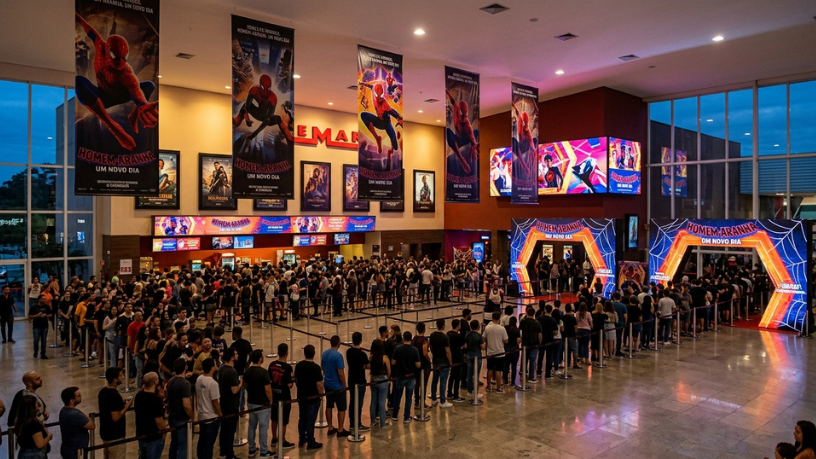 Homem-Aranha: Um Novo Dia domina a estreia nos cinemas brasileiros e reacende o interesse por grandes lançamentos